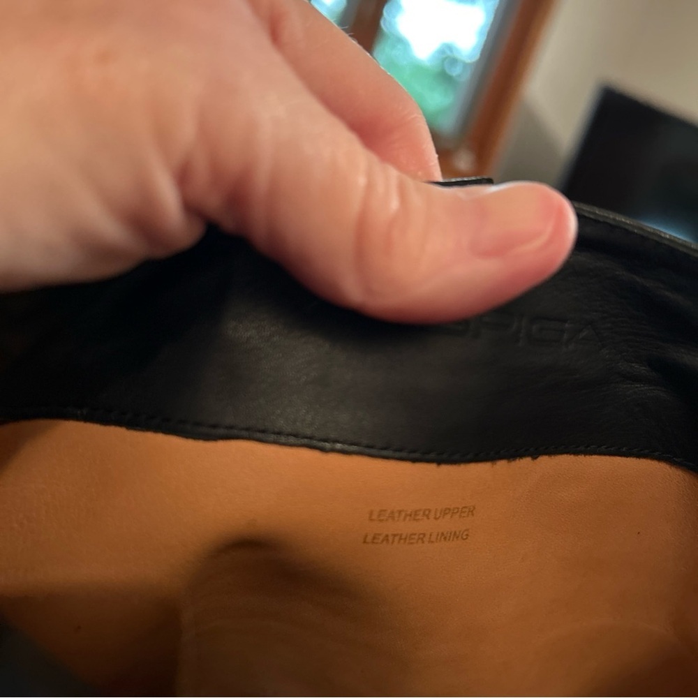 Via Spiga Black Leather Knee-High Boots - Picture 7 of 8